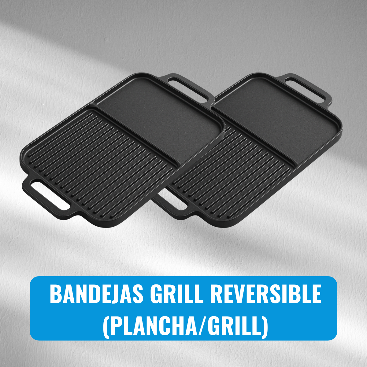 Bandejas grill reversible (plancha/grill)