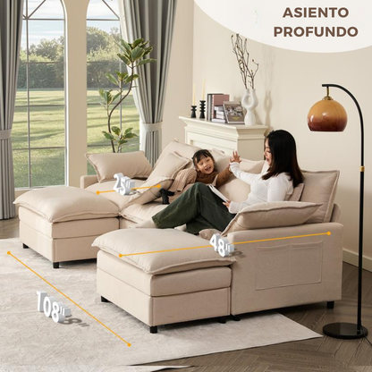 Sofá FirmSeat™ - Comodidad profunda que no pierde forma