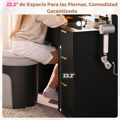 Tocador GlowDesk™ - Organización total, cero desorden