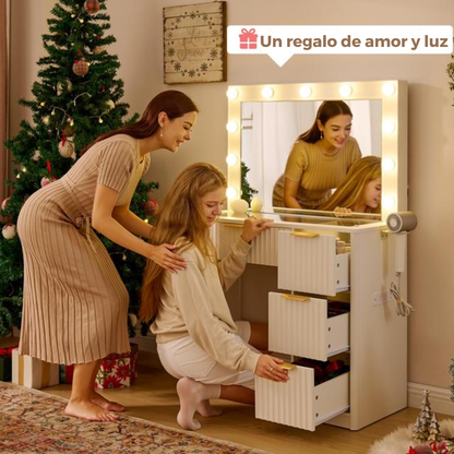 Tocador GlowDesk™ - Organización total, cero desorden