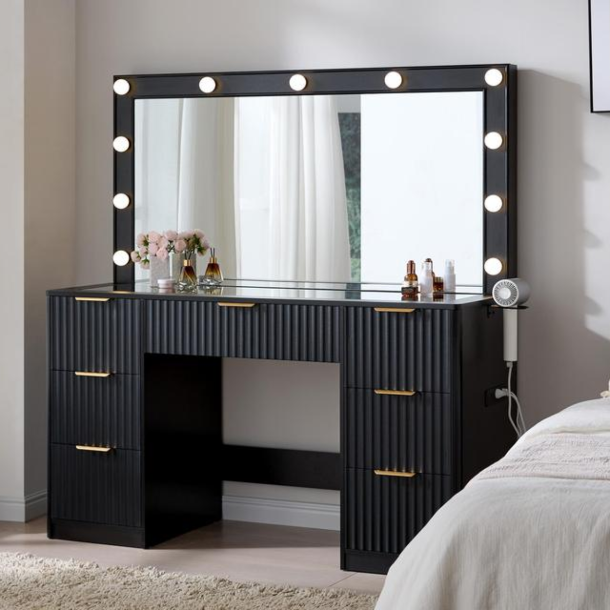 Tocador GlowDesk™ - Organización total, cero desorden