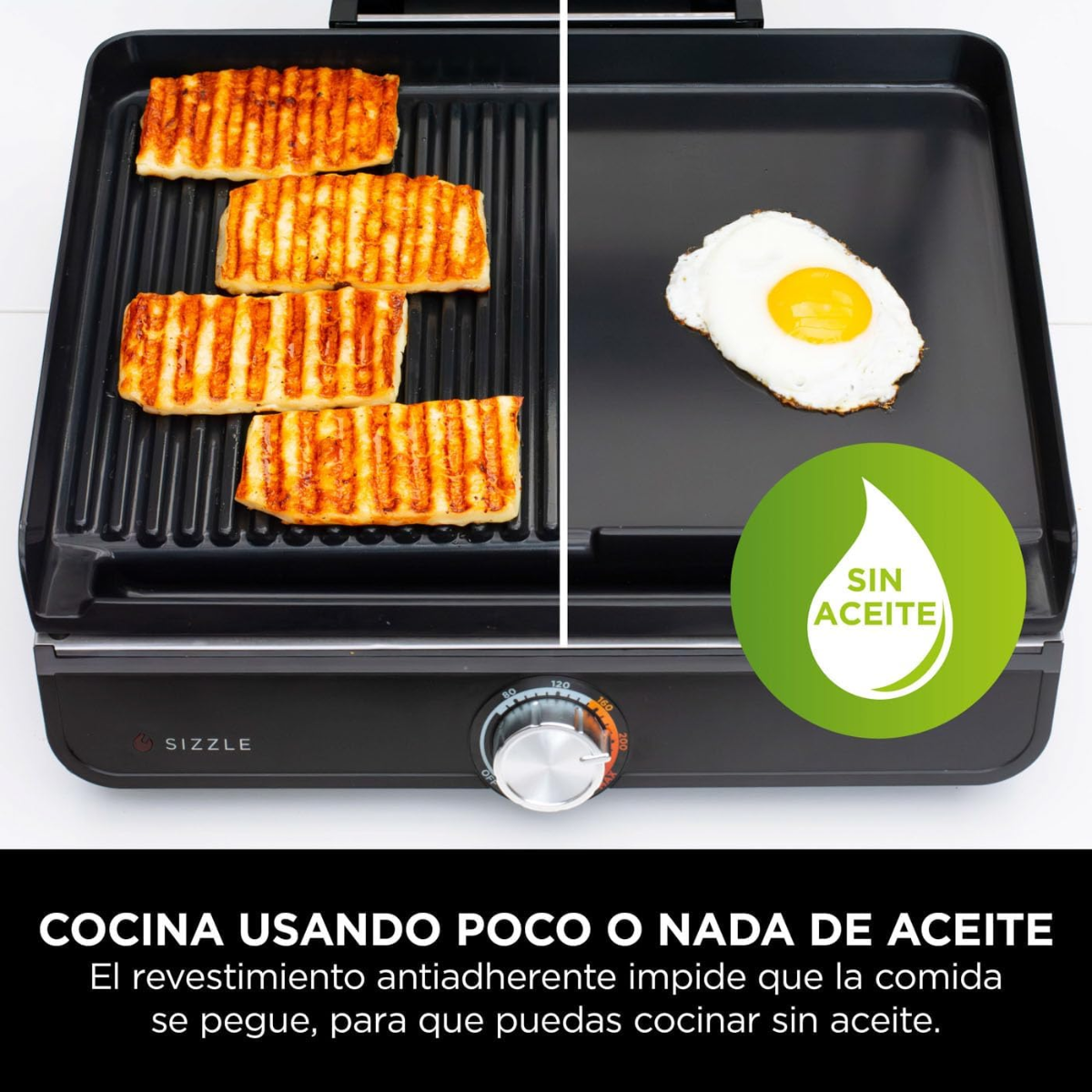 Parrilla GrillAir™ - Sellado pro sin abrir ventanas ni llenar todo de olor