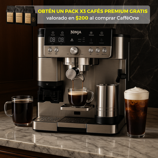 Cafetera CafféOne — Todo tu café en una sola máquina.